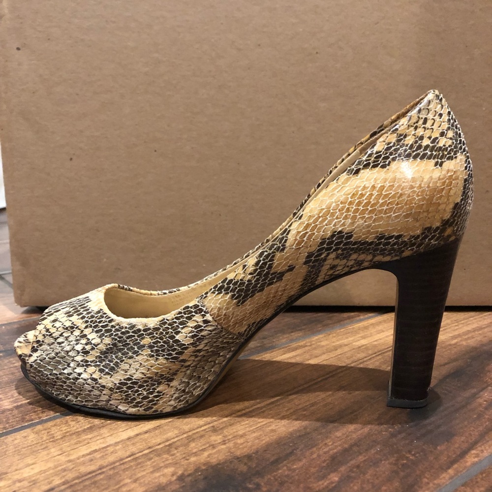 Franco Sarto snakeskin high heels